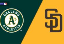 oakland athletics vs padres match player stats​