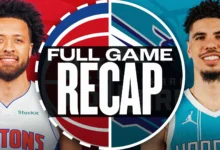 charlotte hornets vs detroit pistons match player stats​