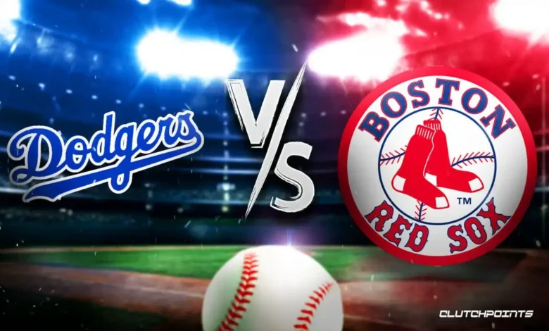 dodgers vs red sox match player stats​