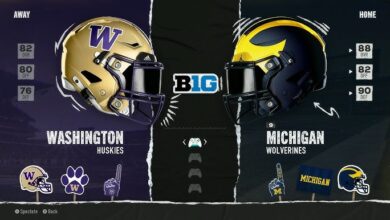 michigan wolverines football vs washington huskies football match player stats​