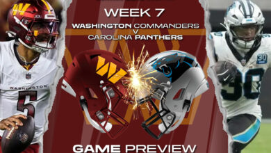 carolina panthers vs washington commanders match player stats